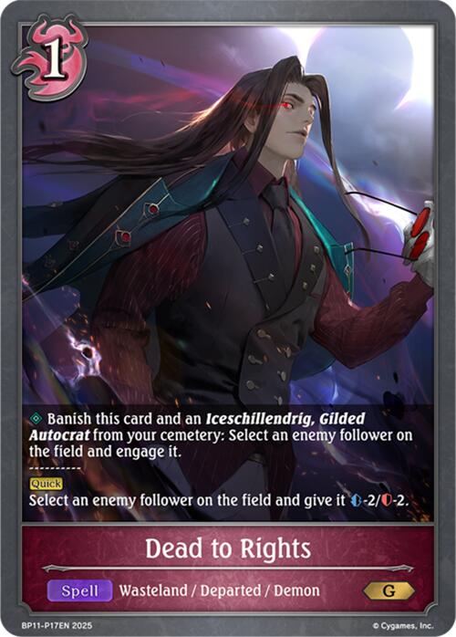 Dead to Rights - P17 (Foil) (BP11 - P17EN) [Bullet of Fate] - Card Brawlers