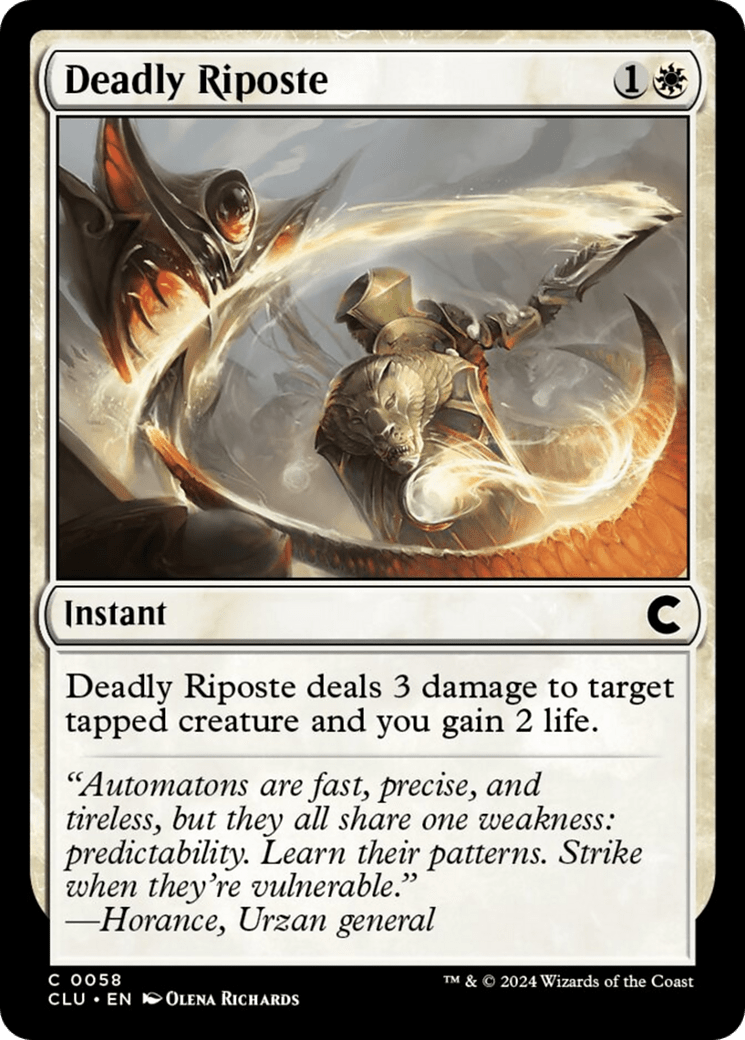 Deadly Riposte [Ravnica: Clue Edition] - Card Brawlers