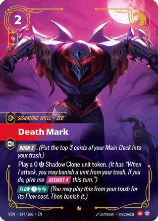 Death Mark (144/166) - Vendetta Foil - Card Brawlers