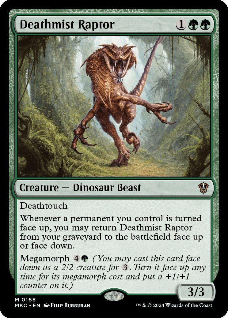 Deathmist Raptor [Murders at Karlov Manor Commander] - Card Brawlers