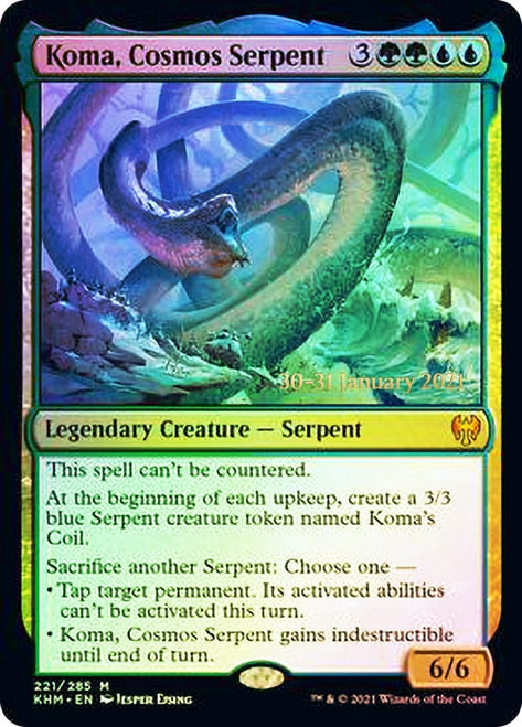 Koma, Cosmos Serpent [Kaldheim Prerelease Promos] - Magic: The Gathering - Card Brawlers | Quebec | Canada |