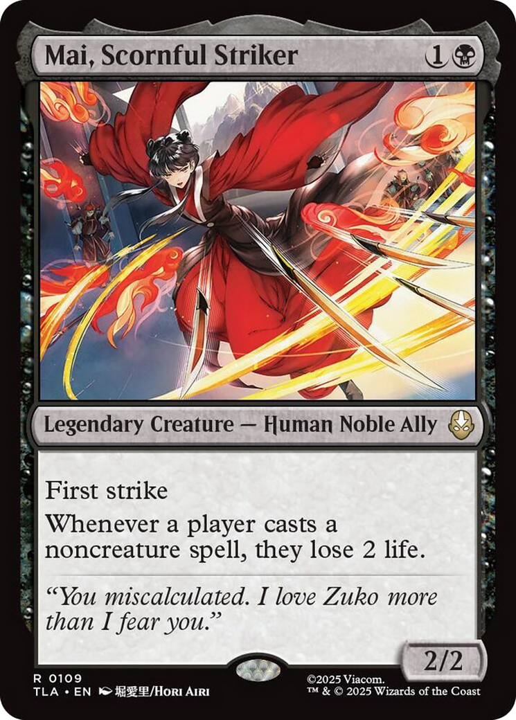 Mai, Scornful Striker [Avatar: The Last Airbender] - Magic: The Gathering - Card Brawlers | Quebec | Canada |