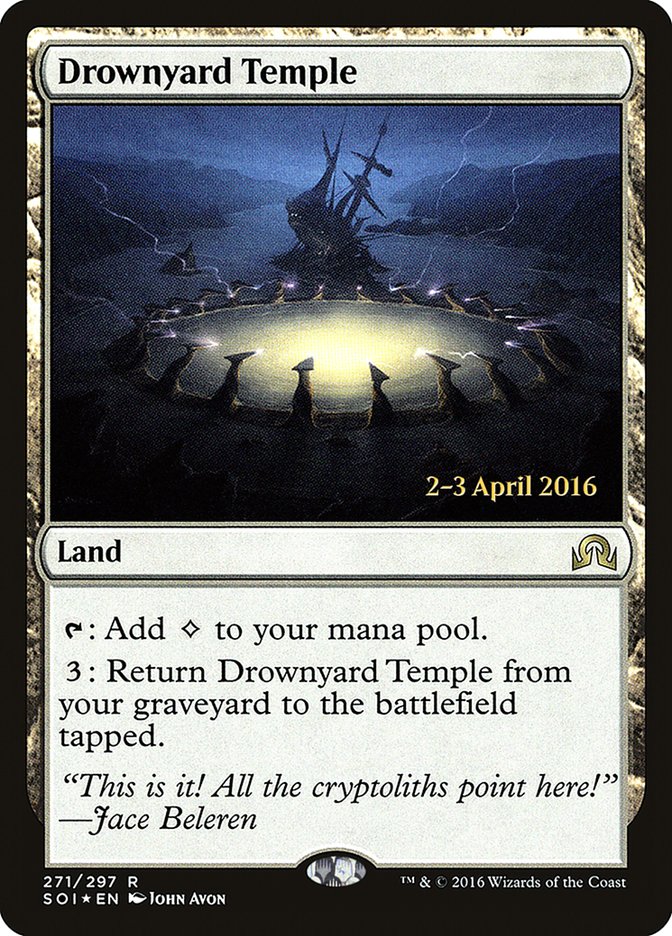 Drownyard Temple [Shadows over Innistrad Prerelease Promos] - Magic: The Gathering - Card Brawlers | Quebec | Canada |