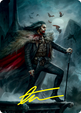 Dracula, Blood Immortal Art Card (Gold-Stamped Signature) [Innistrad: Crimson Vow Art Series] - Magic: The Gathering - Card Brawlers | Quebec | Canada |