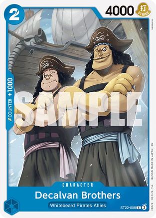 Decalvan Brothers (ST22-008) - Starter Deck 22: Ace & Newgate - Card Brawlers