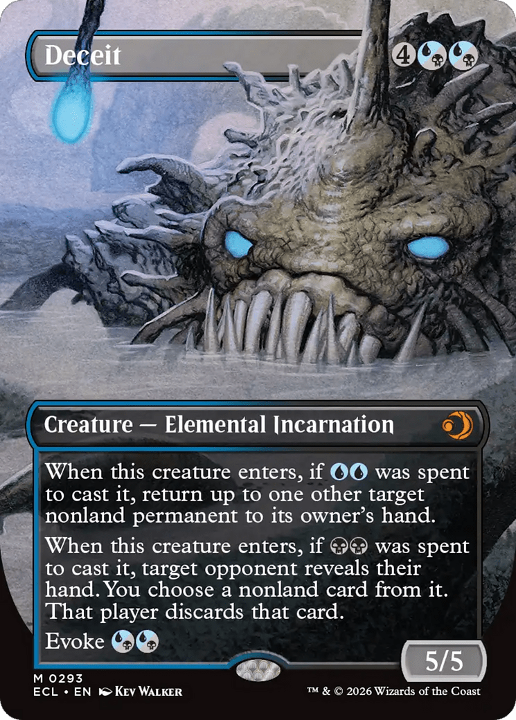 Deceit (Borderless) [Lorwyn Eclipsed] - Card Brawlers
