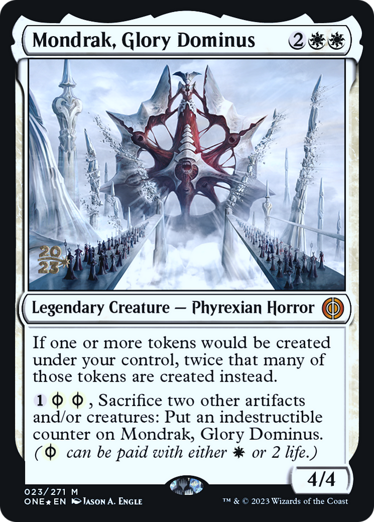 Mondrak, Glory Dominus [Phyrexia: All Will Be One Prerelease Promos] - Magic: The Gathering - Card Brawlers | Quebec | Canada |