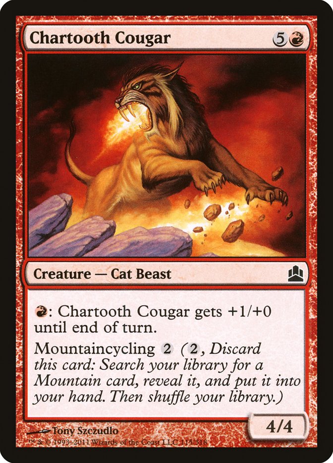 Chartooth Cougar [Commander 2011] - Magic: The Gathering - Card Brawlers | Quebec | Canada |