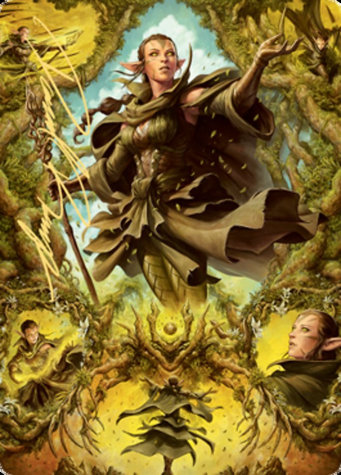 Nissa of Shadowed Boughs 2 Art Card (Gold-Stamped Signature) [Zendikar Rising Art Series] - Magic: The Gathering - Card Brawlers | Quebec | Canada |
