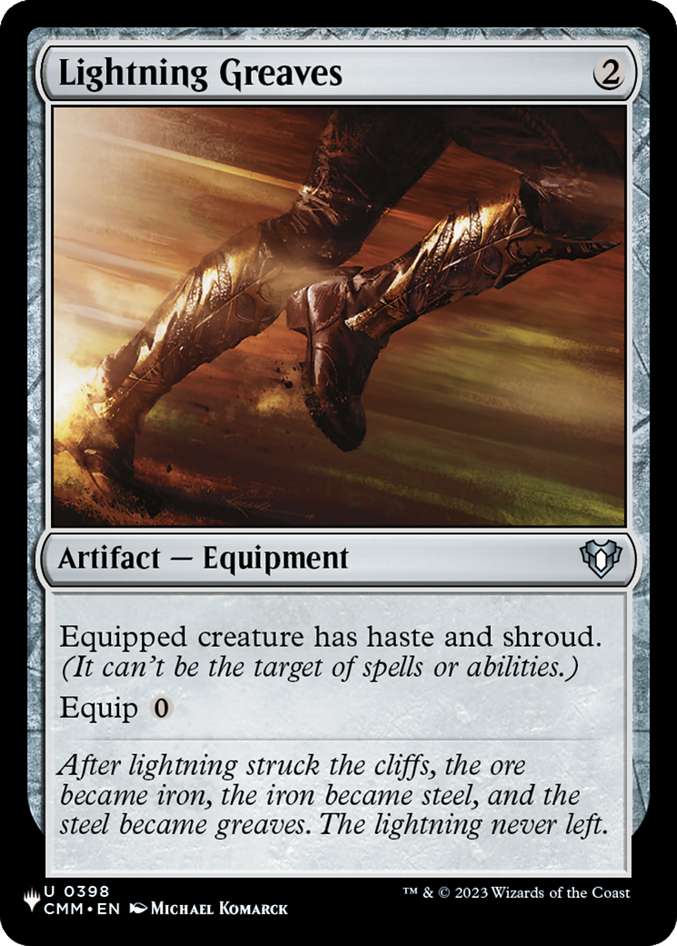 Lightning Greaves (CMM) [The List] - Magic: The Gathering - Card Brawlers | Quebec | Canada |