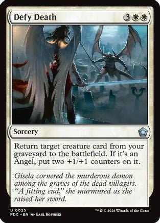 Defy Death (FDC-025) - Commander: Foundations - Card Brawlers