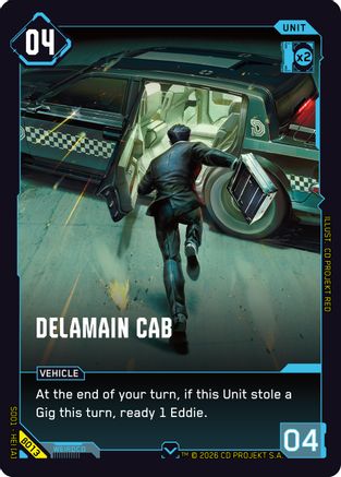 Delamain Cab (B013) - The Heist Beta Starter Deck - Card Brawlers