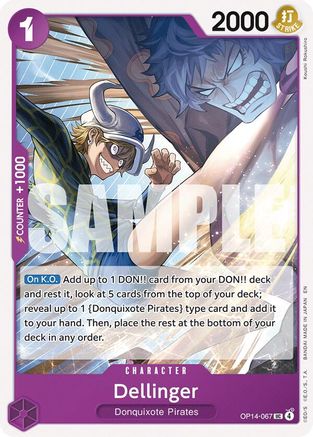 Dellinger (OP14-067) - The Azure Sea's Seven - Card Brawlers