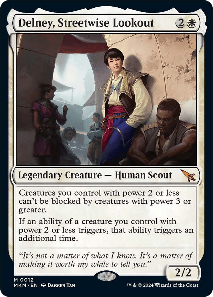 Delney, Streetwise Lookout [Murders at Karlov Manor] - Card Brawlers