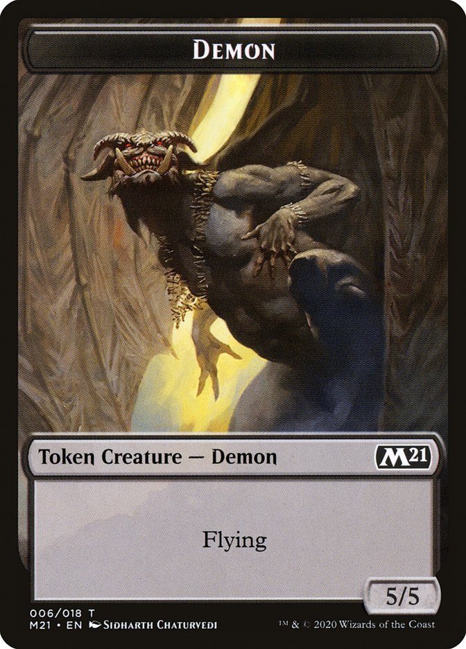 Demon Token [Core Set 2021 Tokens] - Card Brawlers