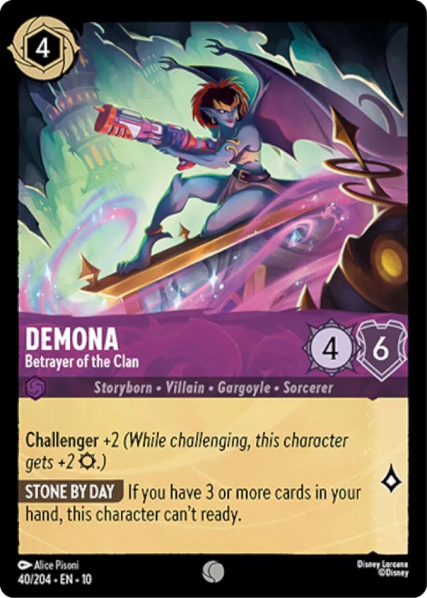 Demona - Betrayer of the Clan (40/204) [Whispers in the Well] - Card Brawlers