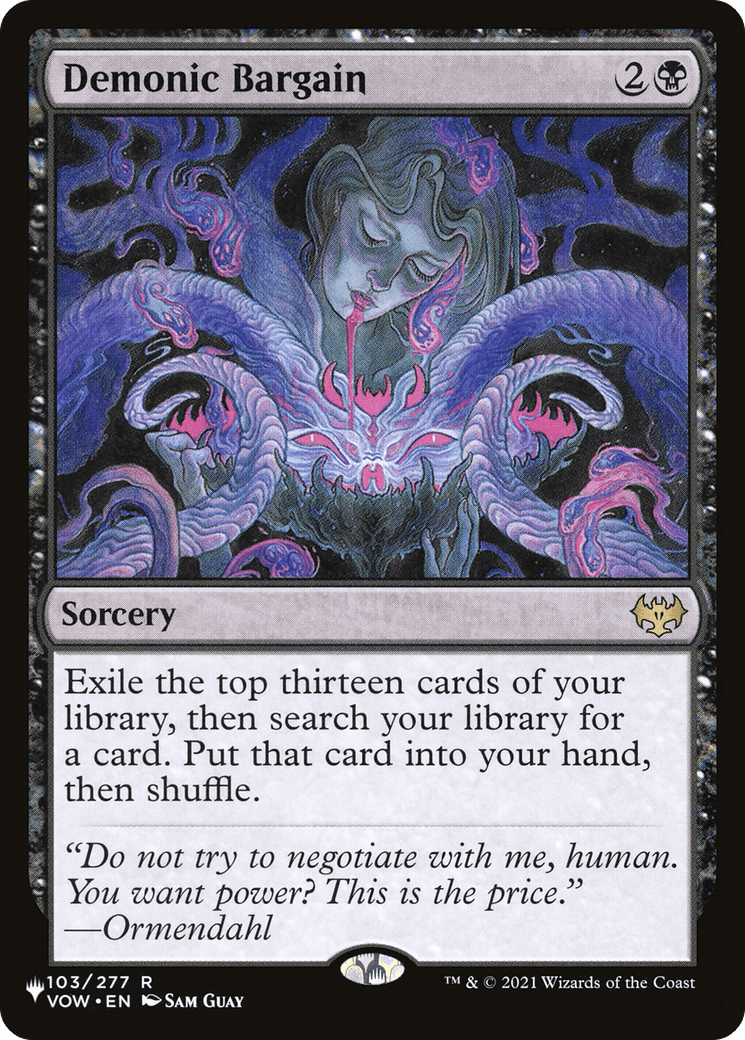 Demonic Bargain [The List] - Card Brawlers