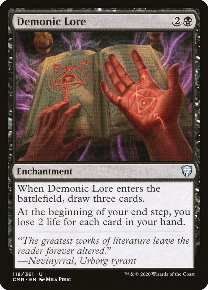 Demonic Lore [Commander Legends] - Card Brawlers