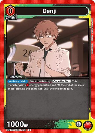 Denji (049) (Box Topper Foil) (UE22BT/CSM-1-049) - UE22BT CHAINSAW MAN Foil - Card Brawlers