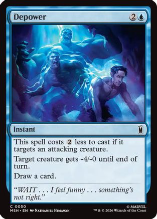Depower (MSH-050) - Marvel Super Heroes - Card Brawlers