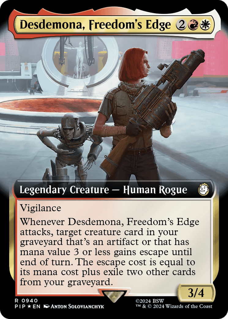 Desdemona, Freedom's Edge (Extended Art) (Surge Foil) [Fallout] - Card Brawlers