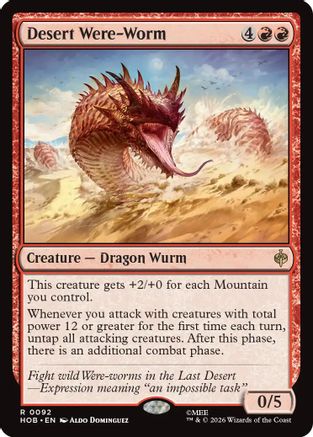 Desert Were-Worm (HOB-092) - The Hobbit - Card Brawlers