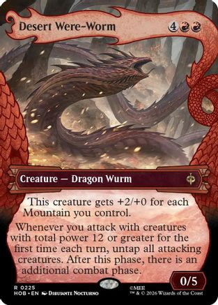 Desert Were-Worm (Showcase) (HOB-225) - The Hobbit - Card Brawlers