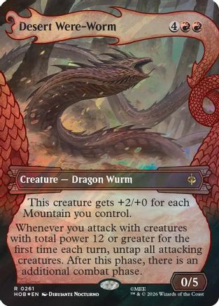 Desert Were-Worm (Showcase) (Surge Foil) (HOB-261) - The Hobbit Foil - Card Brawlers