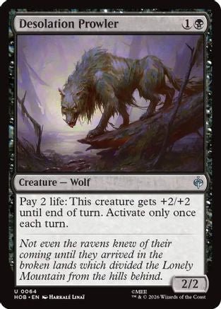Desolation Prowler (HOB-064) - The Hobbit Foil - Card Brawlers