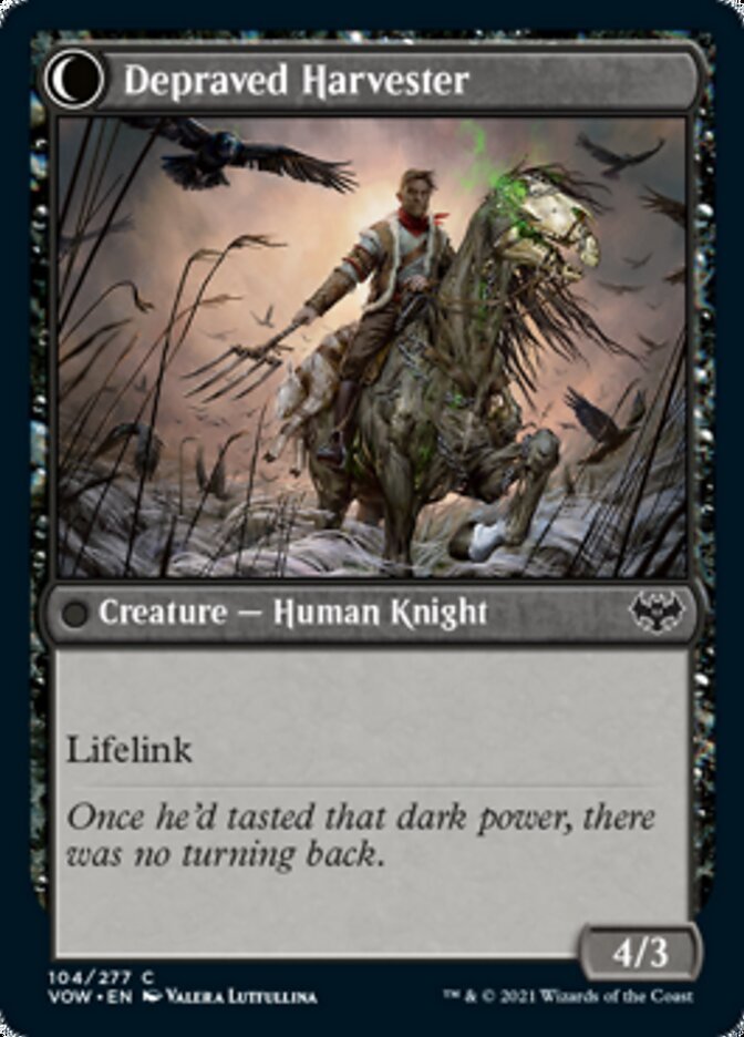 Desperate Farmer // Depraved Harvester [Innistrad: Crimson Vow] - Card Brawlers