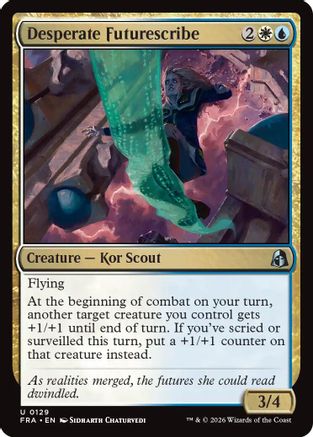 Desperate Futurescribe (FRA-129) - Reality Fracture - Card Brawlers