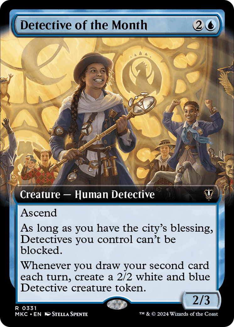 Detective of the Month (Extended Art) [Murders at Karlov Manor Commander] - Card Brawlers