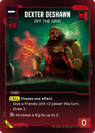 Dexter DeShawn - Off the Grid (Rare) (002) - Welcome to Night City Retail Foil - Card Brawlers
