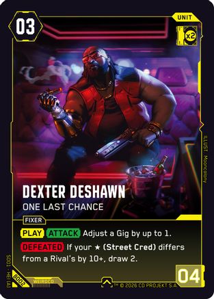 Dexter DeShawn - One Last Chance (B002) - The Heist Beta Starter Deck - Card Brawlers