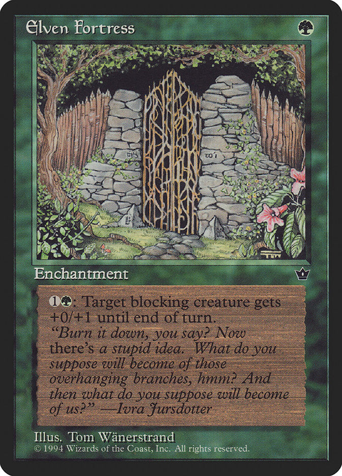 Elven Fortress (Tom Wanerstrand) [Fallen Empires] - Magic: The Gathering - Card Brawlers | Quebec | Canada |