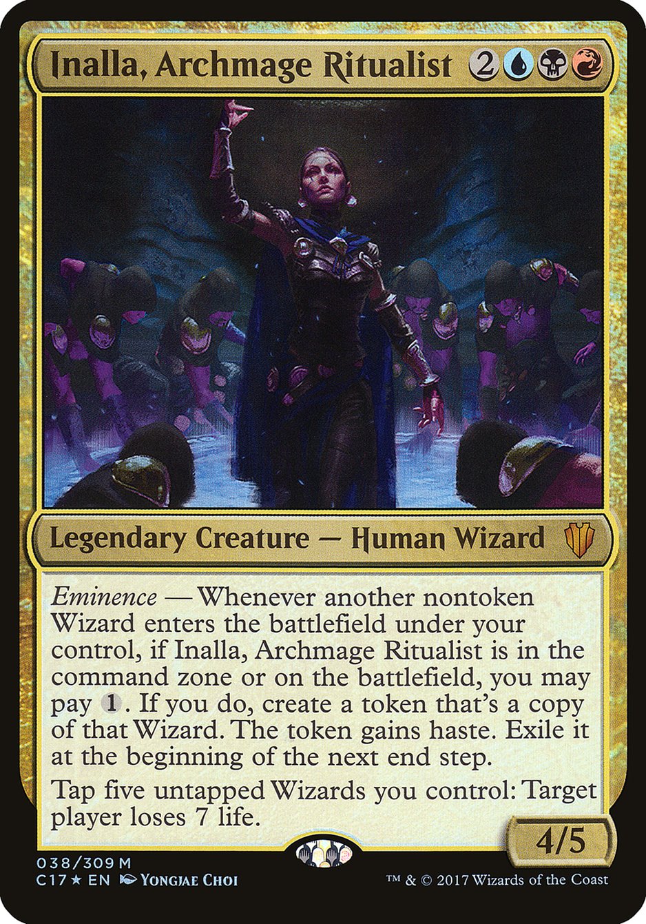 Inalla, Archmage Ritualist (Oversized) [Commander 2017 Oversized] - Magic: The Gathering - Card Brawlers | Quebec | Canada |