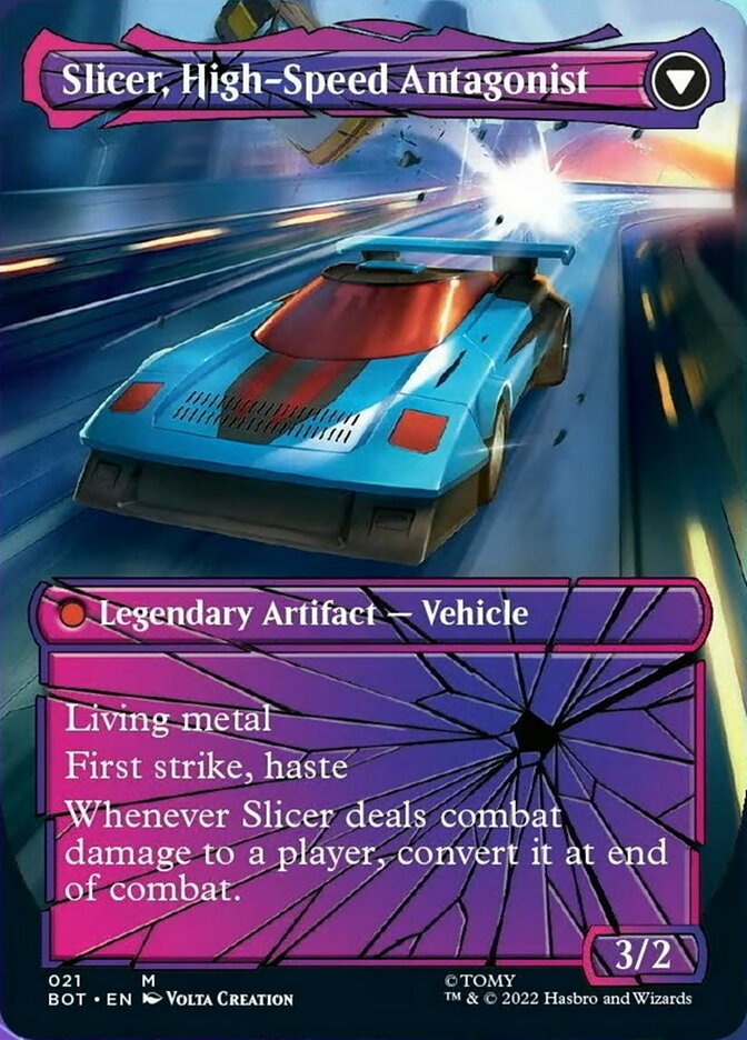 Slicer, Hired Muscle // Slicer, High-Speed Antagonist (Shattered Glass) [Transformers] - Magic: The Gathering - Card Brawlers | Quebec | Canada |