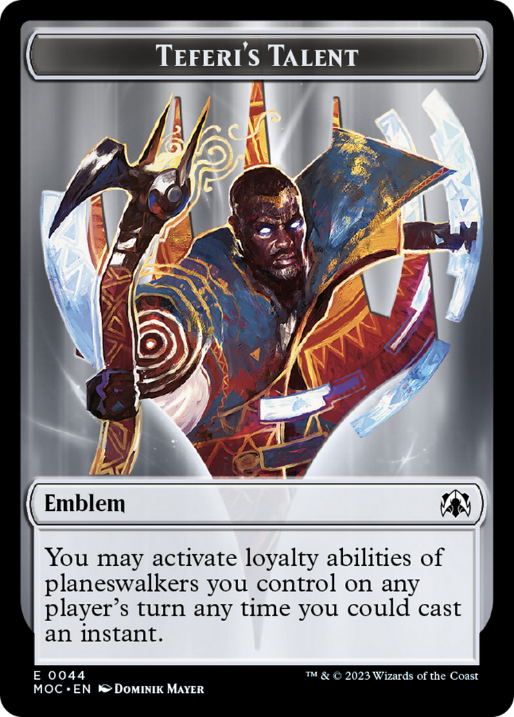 Phyrexian Myr // Teferi's Talent Emblem Double-Sided Token [March of the Machine Tokens] - Magic: The Gathering - Card Brawlers | Quebec | Canada |
