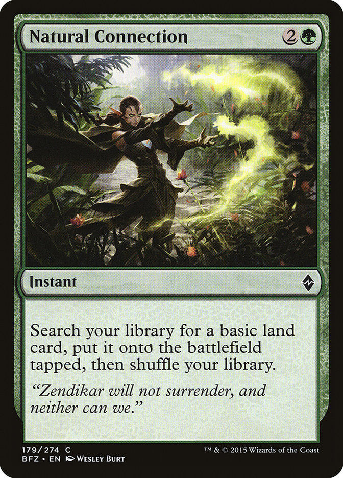 Natural Connection [Battle for Zendikar] - Magic: The Gathering - Card Brawlers | Quebec | Canada |