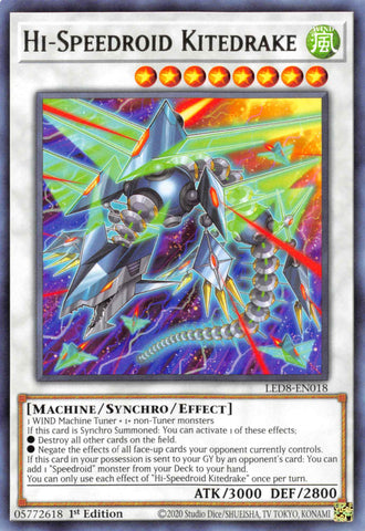 Hi-Speedroid Kitedrake [LED8-EN018] Rare - Yu-Gi-Oh! - Card Brawlers | Quebec | Canada |