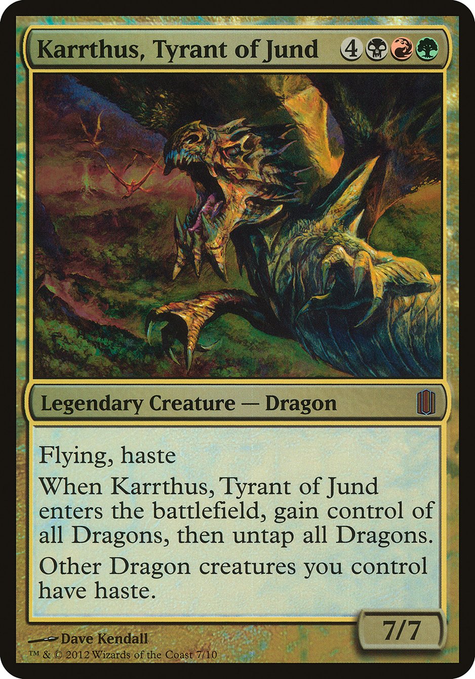 Karrthus, Tyrant of Jund (Oversized) [Commander's Arsenal Oversized] - Magic: The Gathering - Card Brawlers | Quebec | Canada |