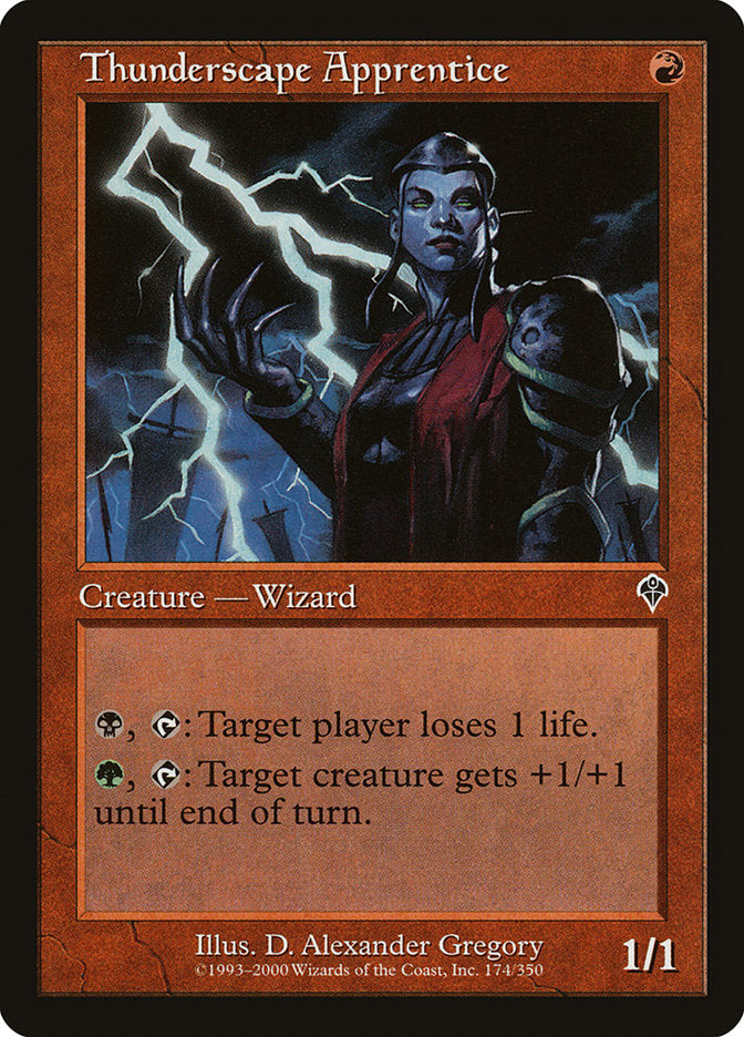 Thunderscape Apprentice [Invasion] - Magic: The Gathering - Card Brawlers | Quebec | Canada |