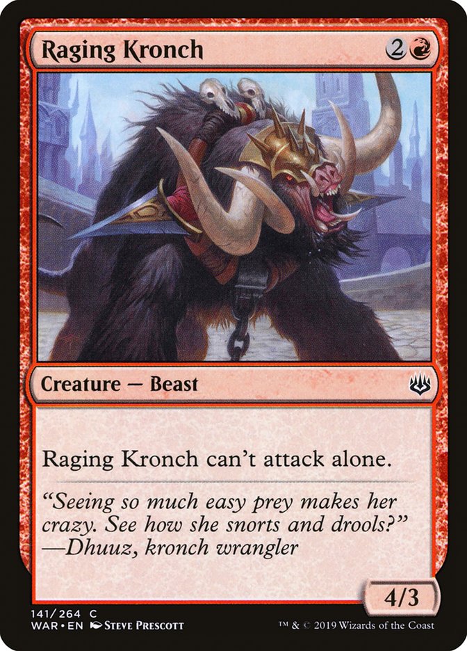 Raging Kronch [War of the Spark] - Magic: The Gathering - Card Brawlers | Quebec | Canada |