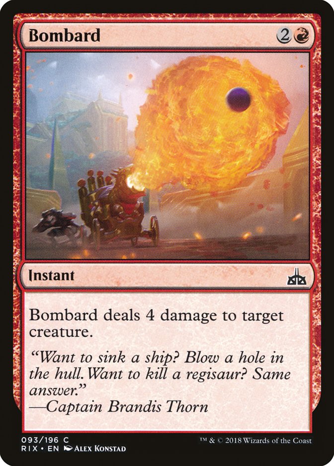 Bombard [Rivals of Ixalan] - Magic: The Gathering - Card Brawlers | Quebec | Canada |