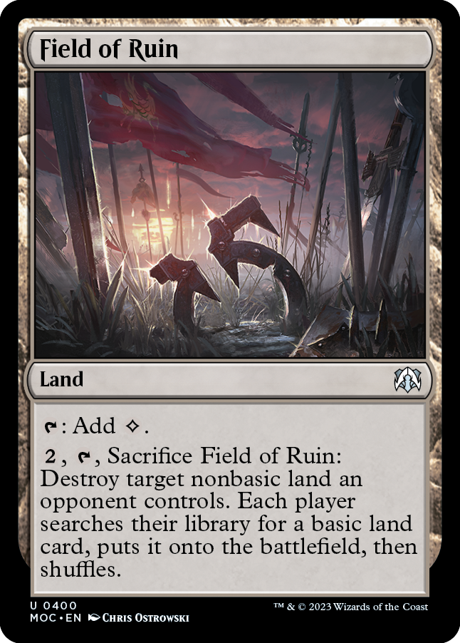 Field of Ruin [March of the Machine Commander] - Magic: The Gathering - Card Brawlers | Quebec | Canada |