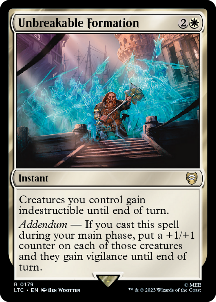 Unbreakable Formation [The Lord of the Rings: Tales of Middle-Earth Commander] - Magic: The Gathering - Card Brawlers | Quebec | Canada |