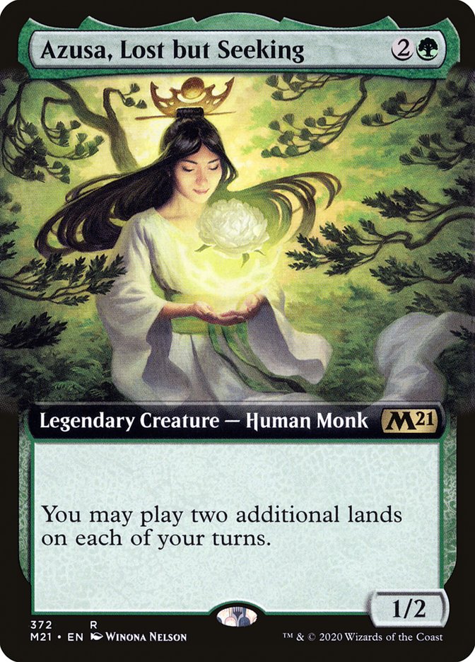 Azusa, Lost but Seeking (Extended Art) [Core Set 2021] - Magic: The Gathering - Card Brawlers | Quebec | Canada |