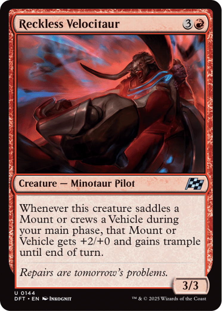 Reckless Velocitaur [Aetherdrift] - Magic: The Gathering - Card Brawlers | Quebec | Canada |