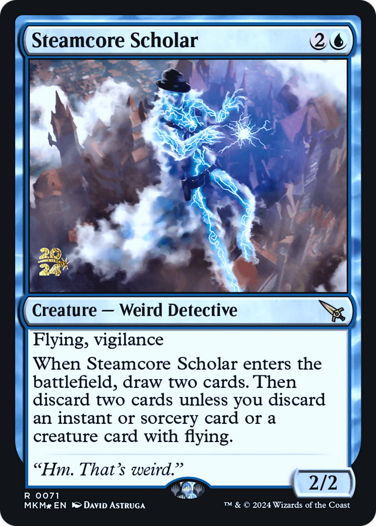 Steamcore Scholar [Murders at Karlov Manor Prerelease Promos] - Magic: The Gathering - Card Brawlers | Quebec | Canada |