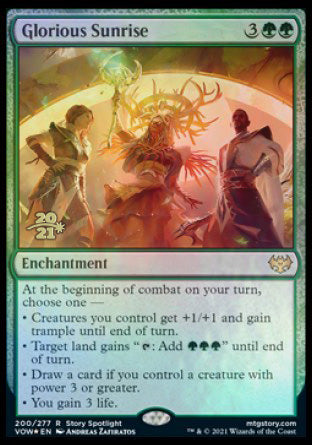 Glorious Sunrise [Innistrad: Crimson Vow Prerelease Promos] - Magic: The Gathering - Card Brawlers | Quebec | Canada |